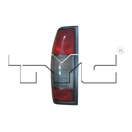Tyc Tyc Capa Certified Tail Light Assembly, 11-5074-70-9 11-5074-70-9
